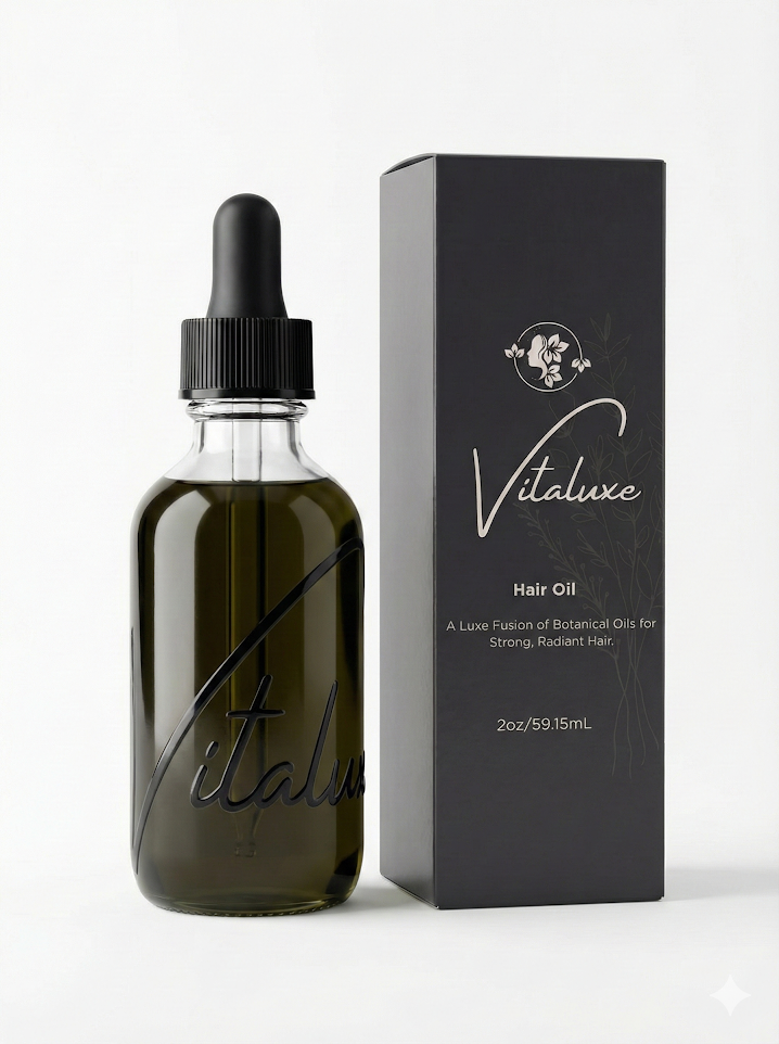 Vitaluxe Hair Oil bottle
